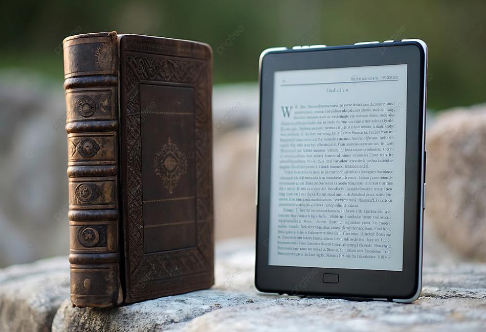 Backgrounds of Books in Digital Literature and E-books