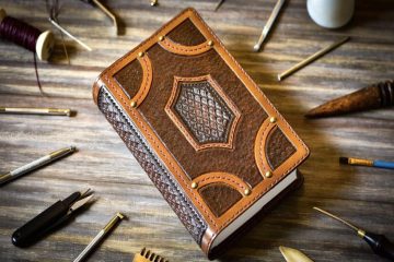 leather book cover